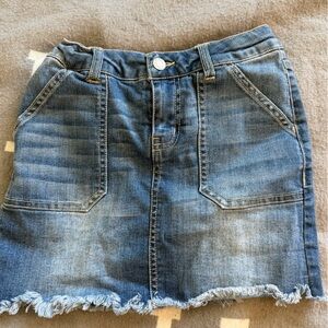 Kids Blue Denim Skirt
